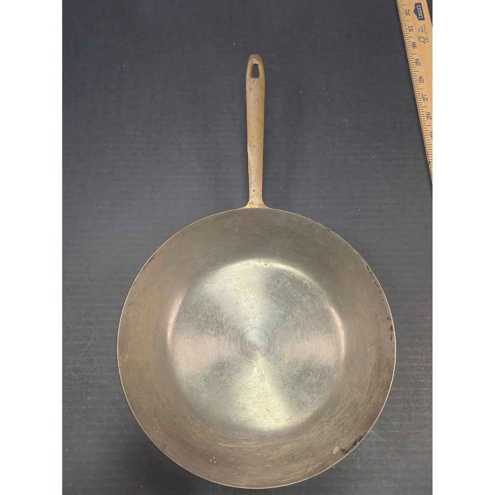Vintage Paul Revere 1776-1976 Bicentennial Copper Skillet Brass Handle 10 inch